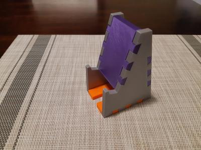 phone stand with dovetail joints