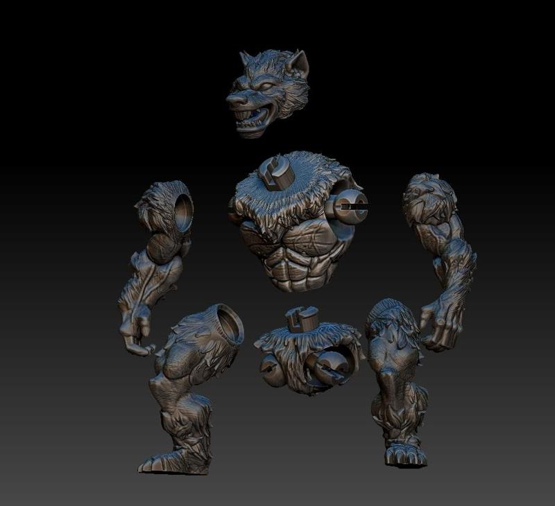 Werewolf Vintage-Style Action Figure Pack - 3.75" & 5.5" MOTU