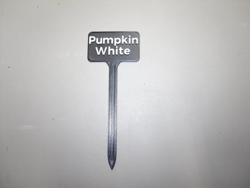 Plant Label White Pumpkin