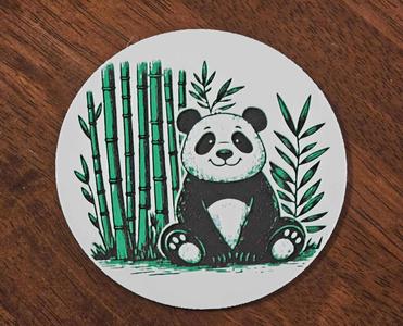 Smiling Panda Coaster
