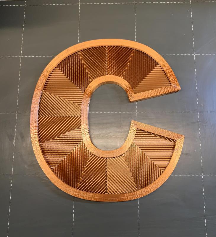 Monogram Letter C with STL File added 4/29