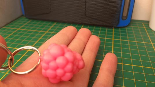 Raspberry keychain / necklace