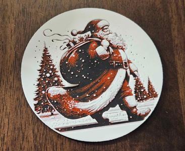 Santa Coaster