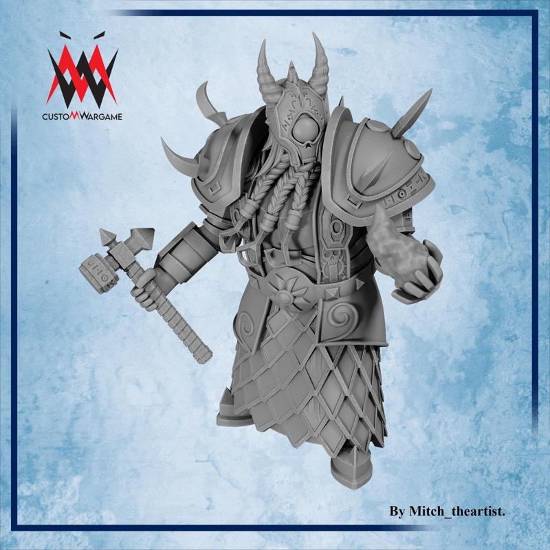 Temple World – Kus'Thom Warghem Chaos Dwarf STL – Dark Shrine Scenery