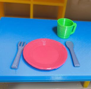 Plate - dollhouse accessory