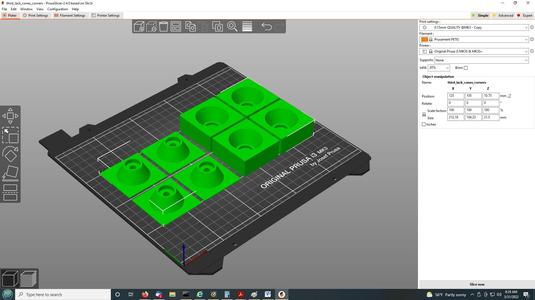 Prusa Lack Enclosure Corners/Cones for Third Table