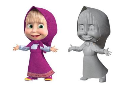 Little Girl in Hood – Cute Masha 3D Print Model