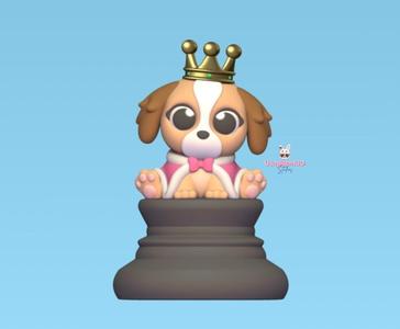 Cute Dog Chess - Queen