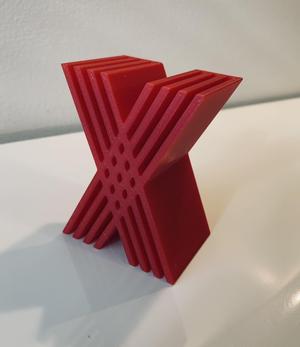 Decorative Block Initial 'X'
