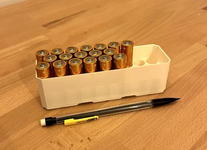 AA battery holder bin insert for Multiboard