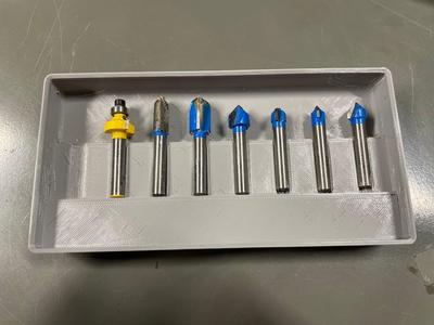 Gridfinity Compact Router Bit Organizer