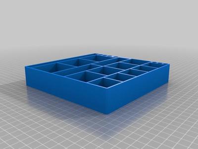 square screw and tool box (17 cm )