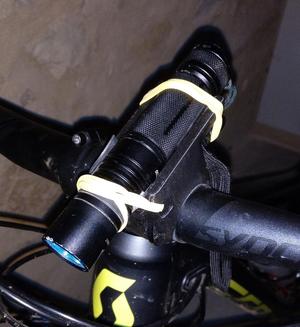 Flashlight holder for Scott Genius 