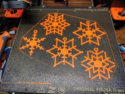 Deterministic Snowflake Ornament