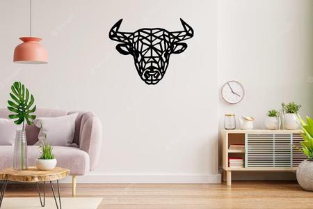 Bull 2D art wall design picture Toro