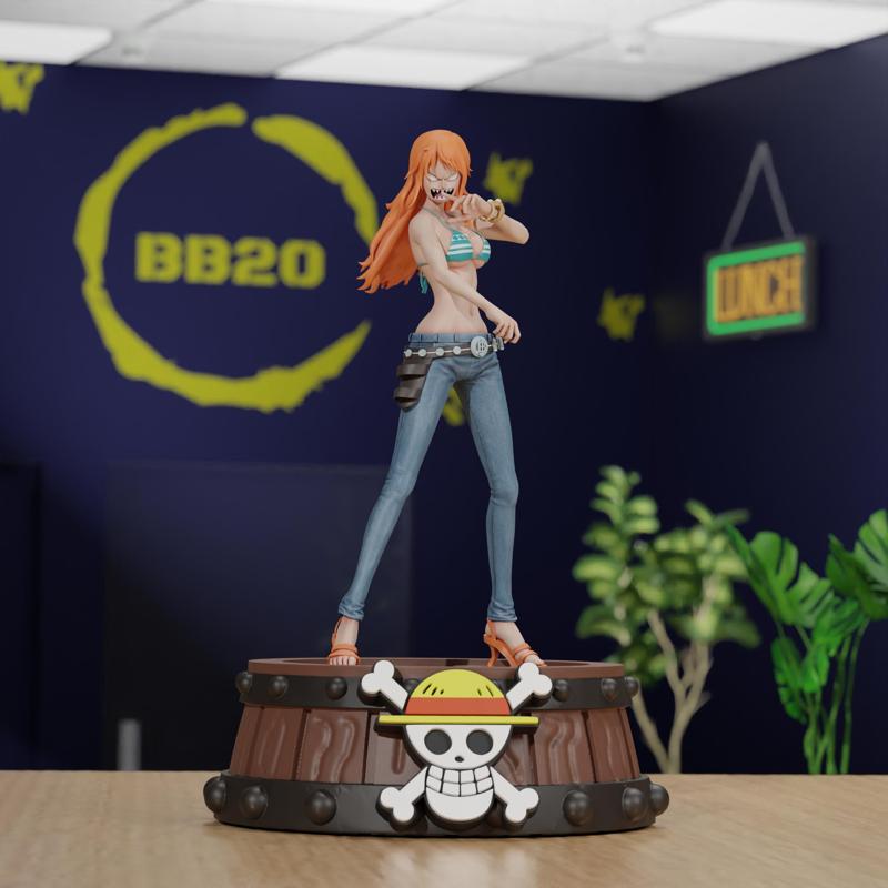 Nami of One Piece- Angry Version Fan Art