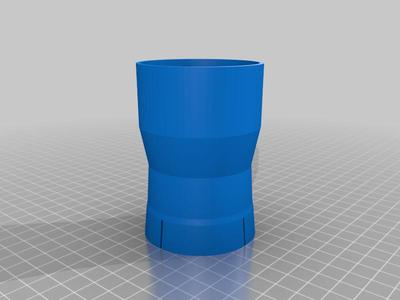 Dust Deputy Input to 2" Vacuum Adapter