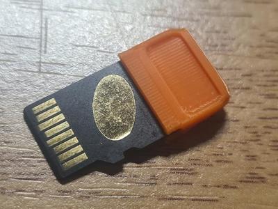 MicroSD card grip