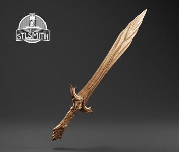 Glass Sword Skyrim Life Size Prop STL