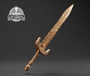 Stalhrim Sword Skyrim Life Size Prop STL