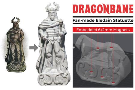 Eledain Statue - Dragonbane (Fan-Made, Magnetized)