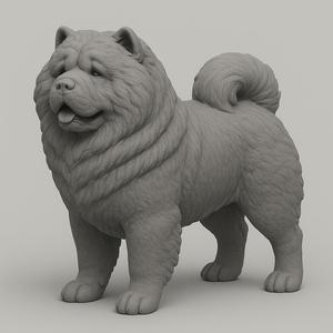 Chow Chow Dog Stl FILE FOR PRINTER 3D