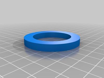 Bathroom faucet clamp ring