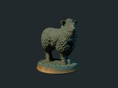 Sheep  28mm (supportless, FDM friendly)