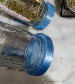 Wide-Mouth Mason Jar Sprouting Kit, 2.5MM Holes, Suitable for Large Seeds, Direct Drainage and Upside-Down Placement, No Supports Needed, mason
