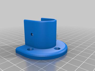 1/2" Schedule 40 Pipe Curtain Rod Mount