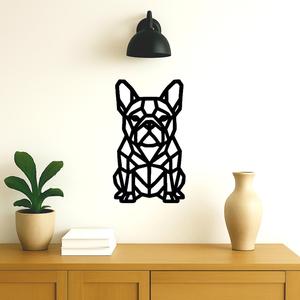 Wall decoration in the shape of a dog (bulldog)