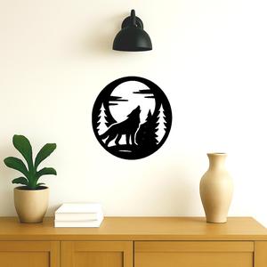 Wolf wall decoration