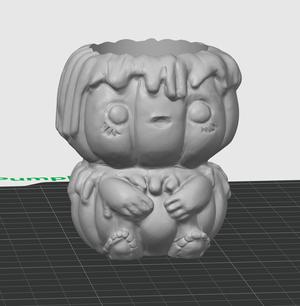 Cute Pumpkin Candle Holder -  Print in Place No Supports- SEREV3d stl