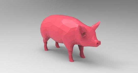 Low Poly Pig