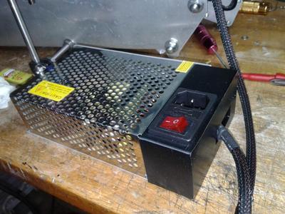 Power supply cover with switch 