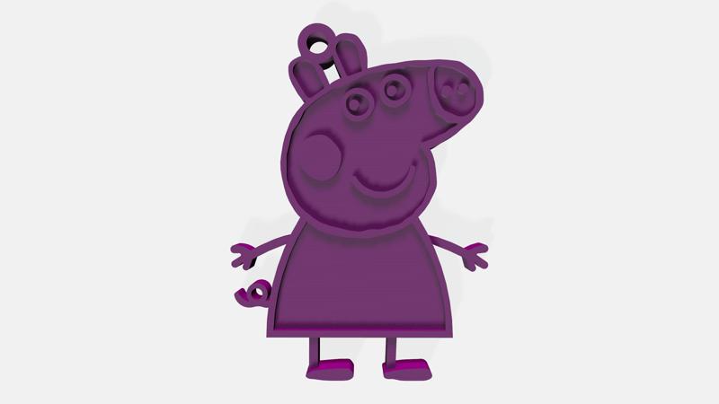 Peppa Pig Keychain / Peppa Pig Keychain