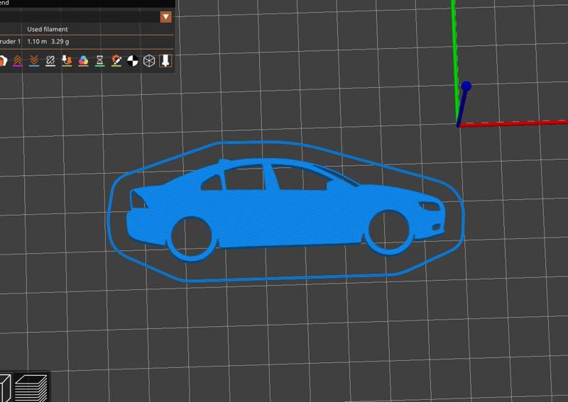 Volvo S80 MK2 side silhouette