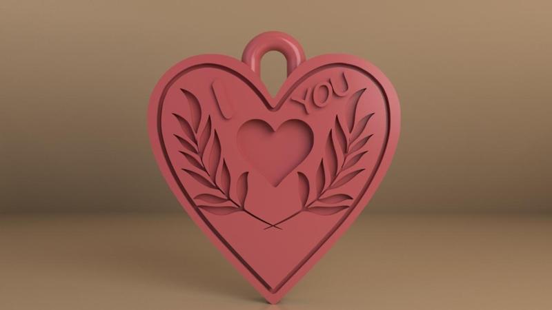 Heart, Necklace, Key Chain, for Lovers, Couples