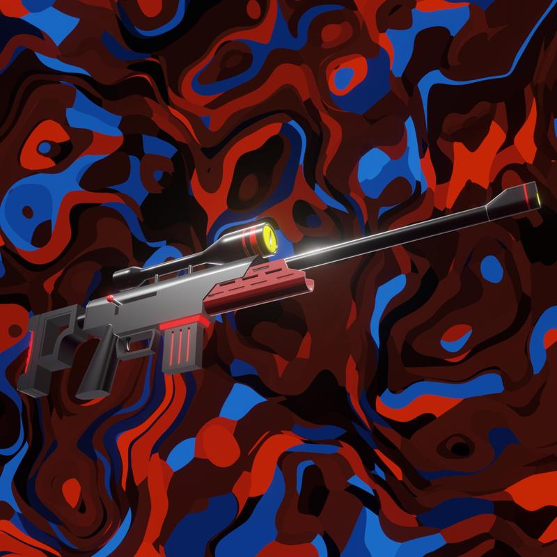 Blitzo Sniper Rifle - Helluva Boss Cosplay (Hazbin Hotel)