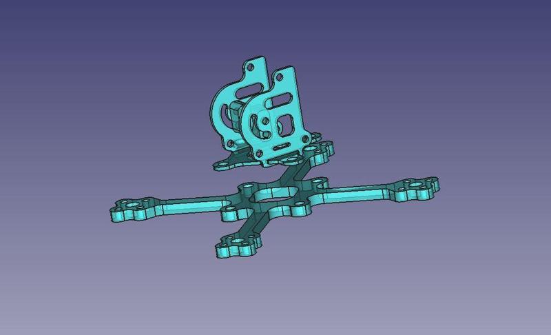 T4bee 20x20mm FC stack smallest possible frames for 110X motors and various prop sizes with simple cam holder or cam pod