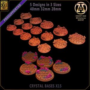 Crystal Bases - 40mm 32mm and 28mm