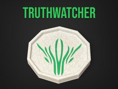 Truthwatcher Glyph Coaster - Stormlight Archive