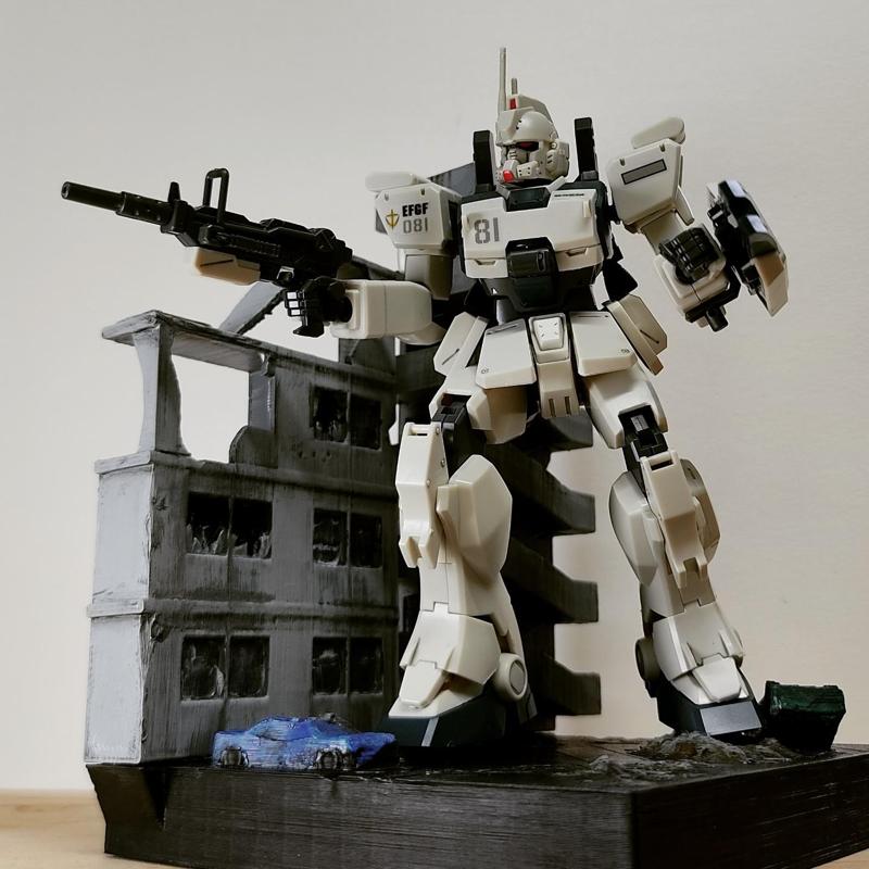 Gunpla diorama_Urban area