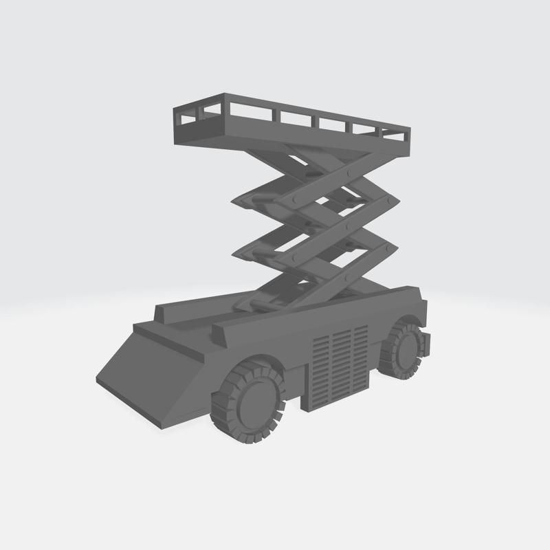 Battletech Mech repair elevated platform