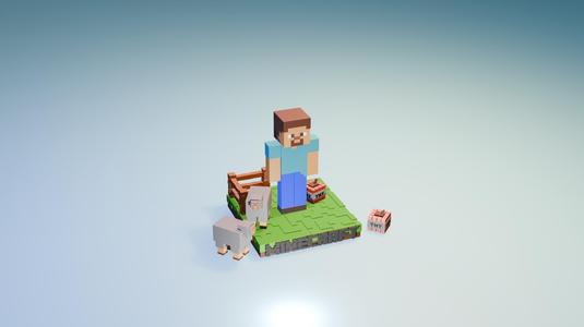 Minecraft The Player Base Topper - Toy