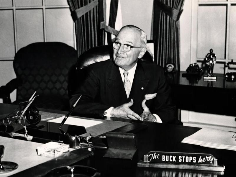 Truman oval Office: The Buck Stops Here - Hueforge