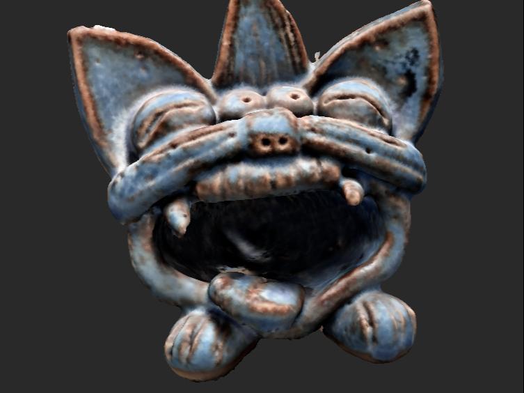 Yunnan folk craft tile cat ornament wombat of Chinese Yunnan