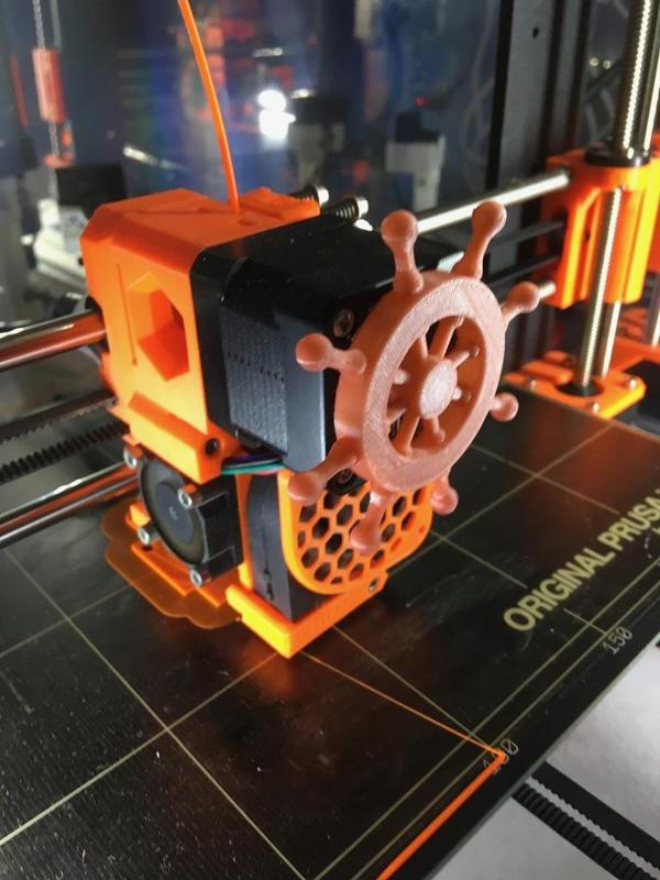 extruder rotation pirate wheel