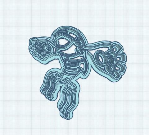 Pokemon: Primal Kyogre Cookie Cutter