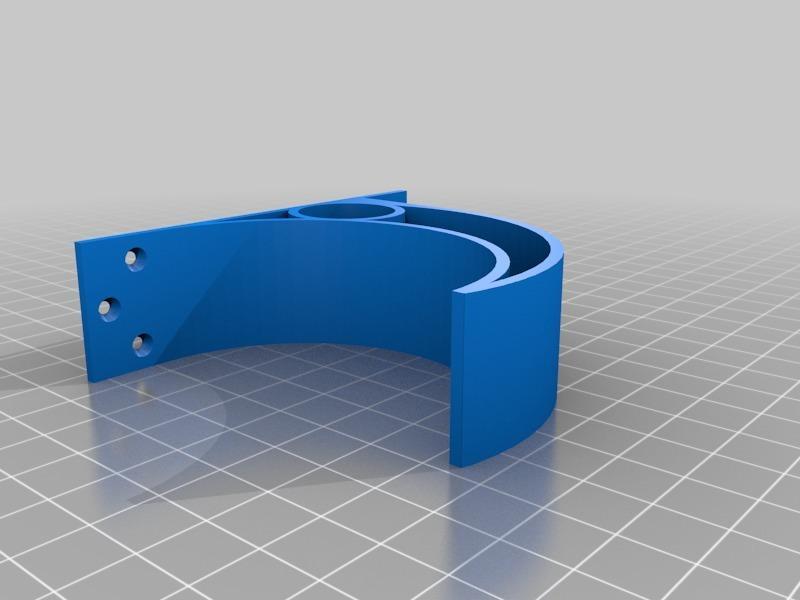 Hydroponics Wall mount for 3" PVC pipe and 3/4" hose